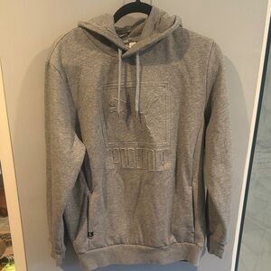 Puma Men's Heather Gray Hoodie